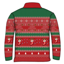 Christmas | Yuletide Jolly Jumper Ugly Christmas Fishing Shirt ★Pre-Order★ Z and TEE BOYS DESIGNS Christmas Christmas tree GIRL'S DESIGNS green mens Merry Christmas New Design quick dry red Reindeer Snow flakes stockings SUN SAFE Ugly Christmas sweater UPF
