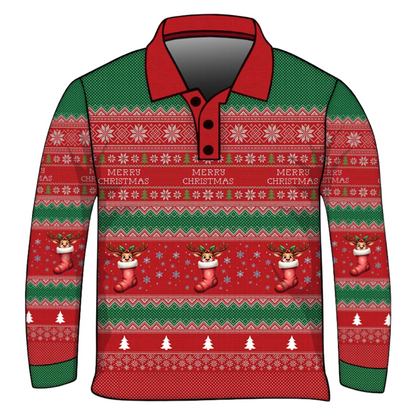 Christmas | Yuletide Jolly Jumper Ugly Christmas Fishing Shirt - Arrives before Christmas