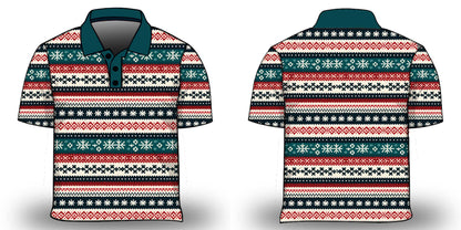 Christmas | Nordic Snowflake Ugly Christmas Fishing Shirt - Arrives before Christmas