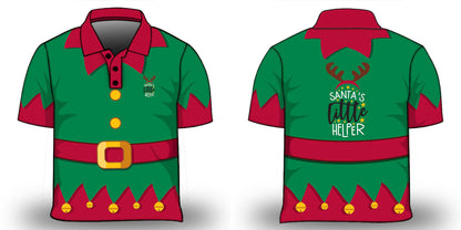 Christmas | Santas Little Helper Green Fishing Shirt - Arrives before Christmas