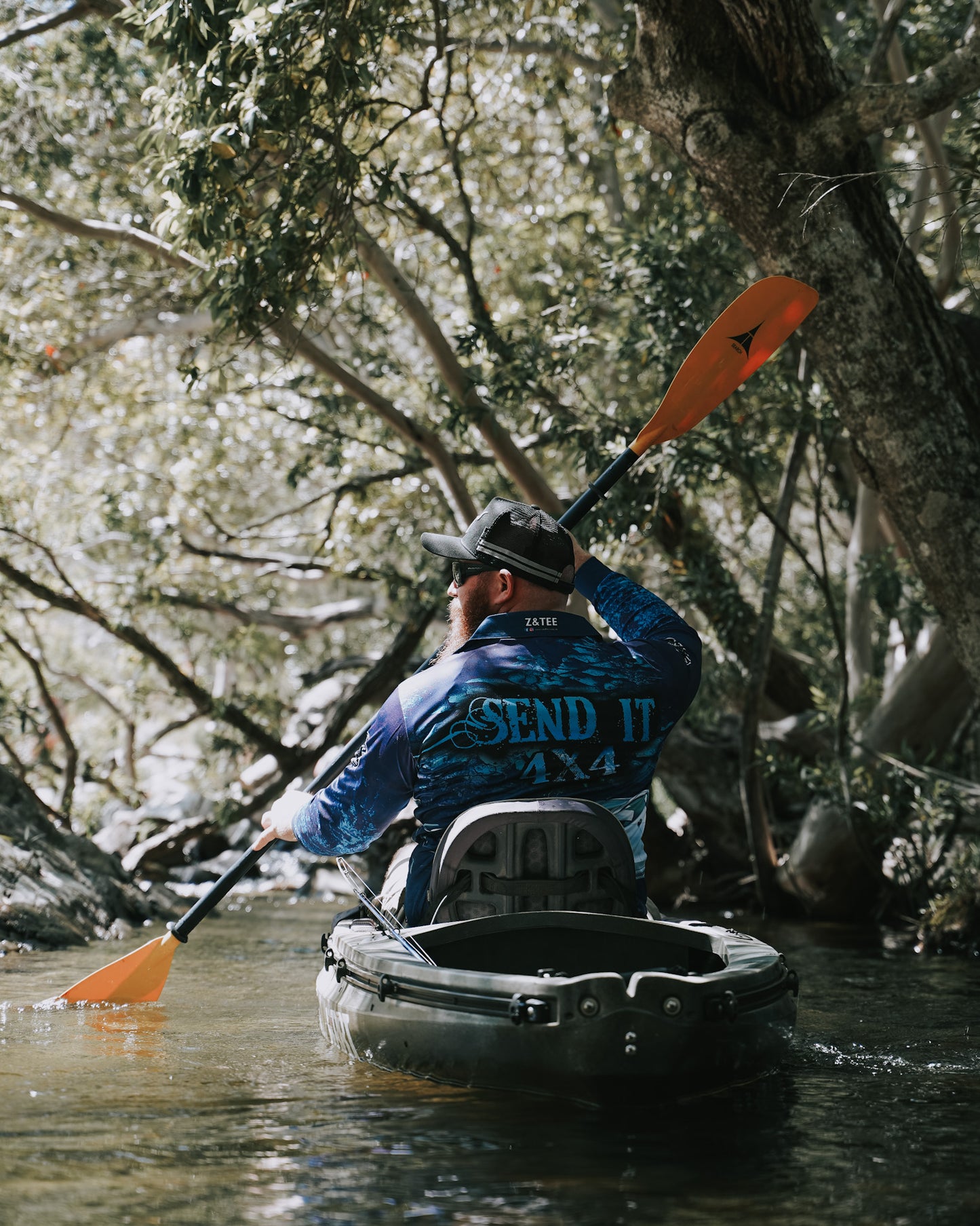 4x4 | Send It 4x4 Blue Fishing Shirt ★Pre-Order★