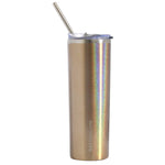 SKNY Rose Gold Glitter Slim Vacuum Insulated Skinny Tumbler - 590ml (20oz) Rose Gold (Glitter) Z and TEE