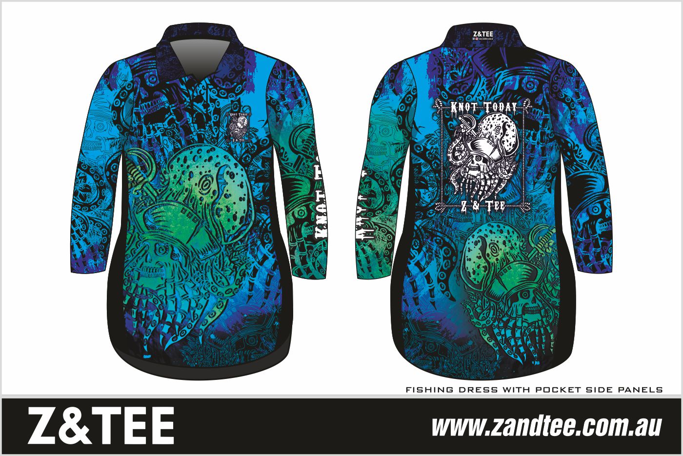 Knot Today | Deep Blue Kraken Fishing Dress ★Pre-Order★