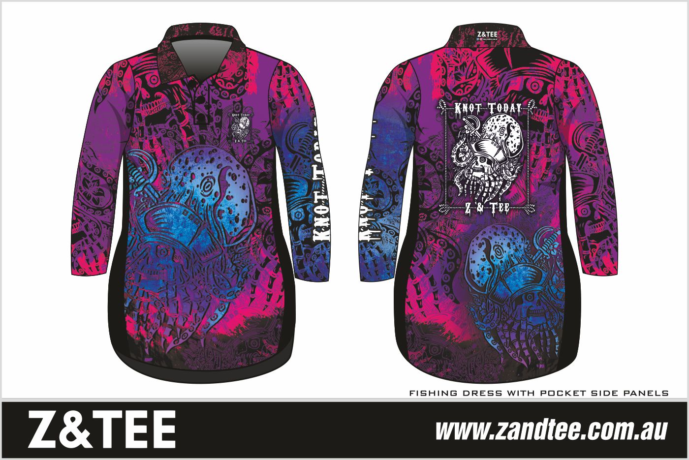 Knot Today | Purple Pink Kraken Fishing Dress ★Pre-Order★