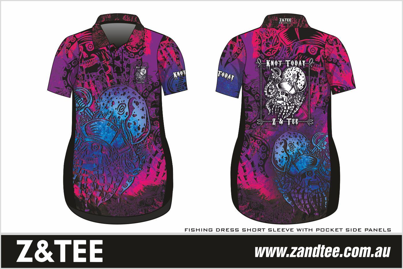 Knot Today | Purple Pink Kraken Fishing Dress ★Pre-Order★