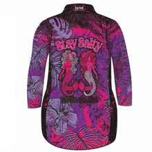 Stay Salty | Purple Pink Mermaid Lifestyle Fishing Dress ★Pre-Order★ Z and TEE Beach Dress Floral GIRL'S DESIGNS Matching Hat Matching Shirt mermaids pink POCKETS purple quick dry Stay Salty SUN SAFE Tropical UPF WOMEN'S DESIGNS