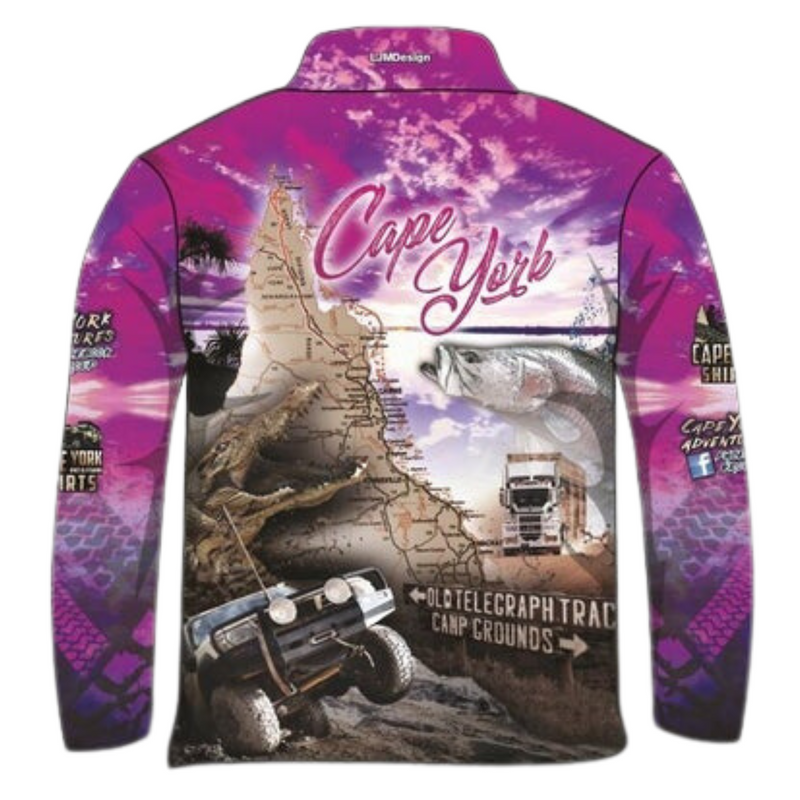 ★Pre-Order★ Cape York | Complete Cape York Pink Shirt Long or Short Sleeve Z and TEE 4x4 camping cape cape york CAPE YORK DESIGNS fishing girl girls LJM pink Preorder quick dry spo-default spo-disabled sun sun shirt sun shirts sunsafe tip travel uv womens