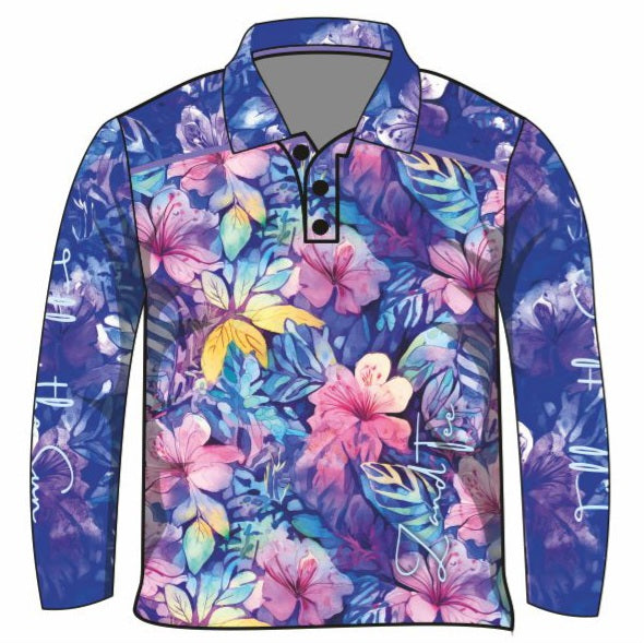 ★Pre-Order★ Tropical | Atlantis Breeze Paradise Sun Shirt Z and TEE country country music COUNTRY WESTERN DESIGNS cowgirl GIRL GIRL'S DESIGNS Girl's Fishing Girls HER ALL LJM Preorder quick dry spo-default spo-disabled sun sun safe sun shirt sun shirts SUN SMART sunsafe sunsmart uv western Women women's WOMEN'S DESIGNS work z&tee