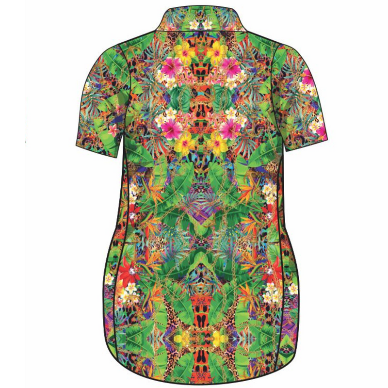 Tropical | Oasis of the Seas Short Sleeve Lifestyle Dress Z and TEE Aussie Australia Australia Day Australian australian bird australian birds Australiana girls in stock PATTERN AND PLAIN DESIGNS pink purple Women Women's Fishing womens