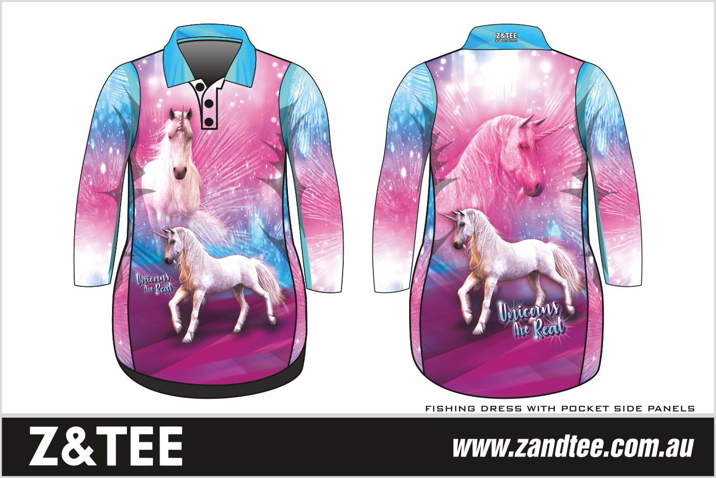 Kids | Unicorns are Real Fishing Dress ★Pre-Order★