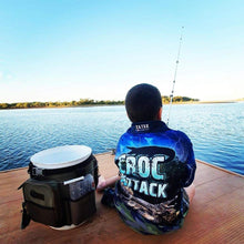 Mens | Croc Attack Fishing Shirt ★Pre-Order★ Z and TEE barramundi boy boys COUNTRY WESTERN DESIGNS Croc crocodile fishing men mens Preorder quick dry spo-default spo-disabled sun sun shirt sun shirts sunsafe uv western