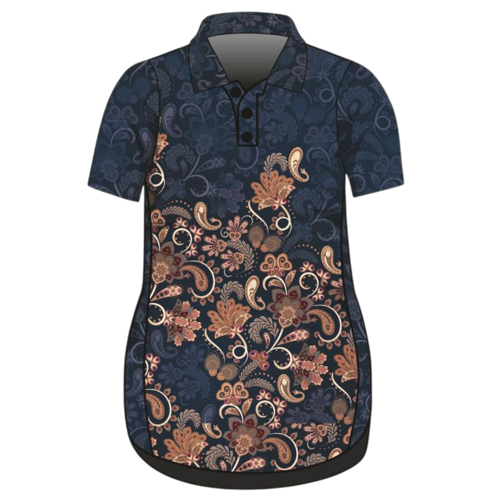 ★ Pre-Order ★ Paisley Navy Lifestyle Dress Short or Long Sleeve Z and TEE girls womens