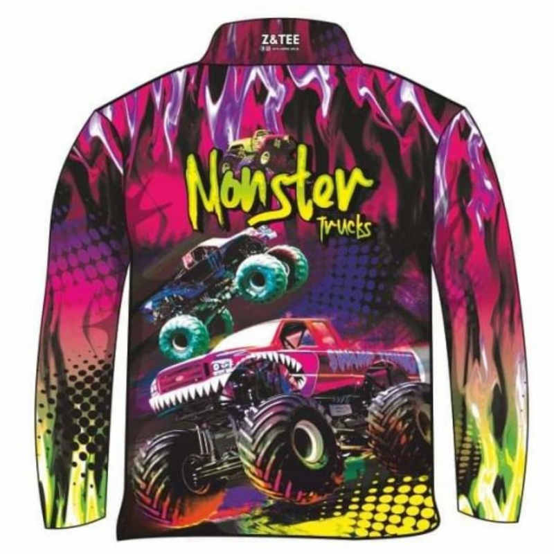 Monster Trucks Pink Short or Long Sleeve Sun Shirt Z and TEE 2XL 3XL boxingday BUY2SHIRTS camping Children Fishing Children's Fishing FISHING GIRL'S DESIGNS girls HER ALL In Stock Kid's Fishing Kid's Fishing Apparel Kid's Fishing Shirt Kid's Uv Rated Shirts KIDS KIDS ALL kids design KIDS DESIGNS Kids UV rated shirt L lastchance LJM M pink quick dry S spo-default spo-disabled sun sun shirt sun shirts sunsafe SWIMMING uv Women Women's Fishing Women's Fishing Shirt womens XL XS z&tee