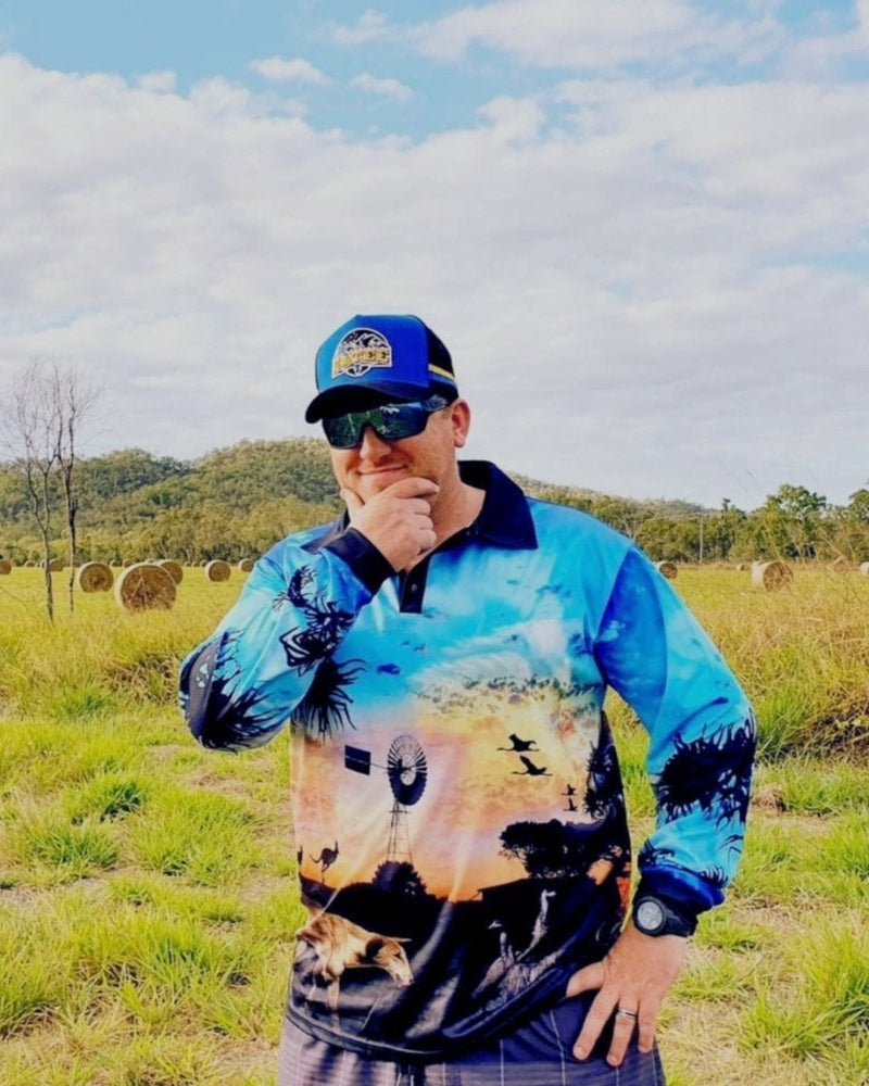 ☆Pre-Order☆ Australian  Australian Camping Blue Adventure Shirt