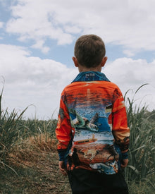 Australian | Downunder Australia Rusty Remix Fishing Shirt ★Pre-Order★ Z and TEE Australia Australian animals Australiana beach BOYS DESIGNS COUNTRY WESTERN DESIGNS cowboy Helicopter mens MEN’S DESIGNS orange quick dry red SUN SAFE sunrise sydney truck UPF