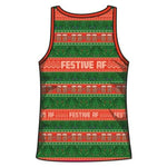 Festive AF Ugly Christmas Singlet Z and TEE Aussie Australia Australia Day Australian Australiana boxingday boys camping Children Fishing Children's Fishing Christmas FATHER'S DAY FISHING HIM ALL in stock LJM men mens quick dry spo-default spo-disabled sun sun shirt sun shirts sunsafe SWIMMING uv xmas z&tee