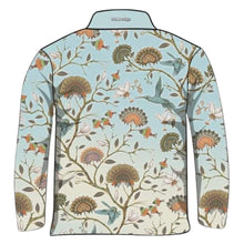 Pattern | Hummingbird Floral Blue Fishing Shirt ★Pre-Order★ Z and TEE bird BIRDS camping fishing Floral Hummingbird PATTERN AND PLAIN DESIGNS Preorder quick dry spo-default spo-disabled sun sun shirt sun shirts sunsafe uv WOMEN'S DESIGNS womens