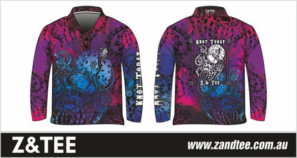 Knot Today | Pink Purple Kraken Fishing Shirt ★Pre-Order★ Z and TEE camping fishing KIDS kraken ocean pink pirate Preorder purple quick dry sea spo-default spo-disabled sun sun shirt sun shirts sunsafe uv Women WOMEN'S DESIGNS Women's Fishing Women's Fishing Shirt womens