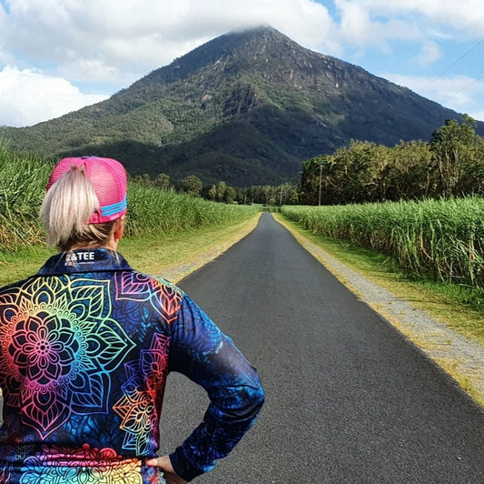 Mandala | Kaleidoscope Fishing Shirt ★Pre-Order★ Z and TEE Complete the Set Dress Set Kaleidoscope MANDALA Matching shorts Navy quick dry SUN SAFE UPF womens