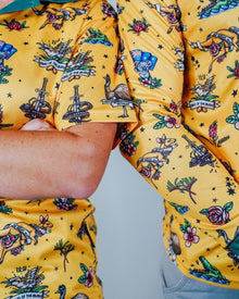 Australian | Straya Gold Fishing Shirt ★Pre-Order★ Z and TEE Australia Australian Australian animals COUNTRY WESTERN DESIGNS MEN'S DESIGNS mens quick dry SUN SAFE UPF