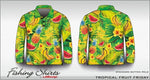 ★Pre-Order★ Tropical Fruit Friday Shirt Long or Short Sleeve Z and TEE camping fishing LJM Preorder quick dry spo-default spo-disabled sun sun shirt sun shirts sunsafe TROPICAL DESIGNS uv