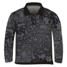 Pattern | Water Beading Black Fishing Shirt ★Pre-Order★ Z and TEE camping fishing men MEN'S DESIGNS mens PATTERN AND PLAIN DESIGNS plain plain colour Preorder quick dry spo-default spo-disabled sun sun shirt sun shirts sunsafe uv