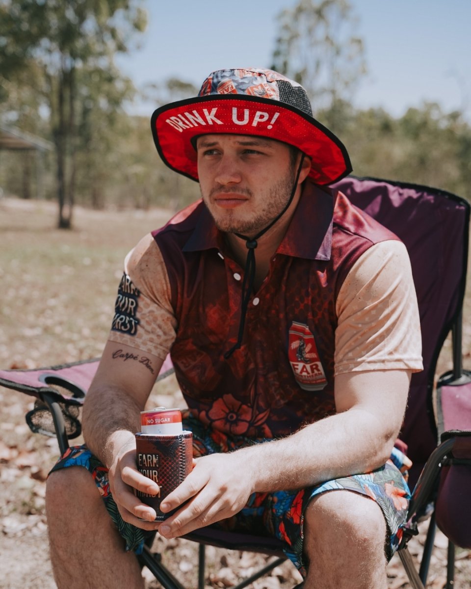 Youths - Adults Wide Brim Hat Far Northern Beer Tropical Drink Up Z and TEE Aussie boxingday DAD FLORAL HAT HIM ALL in stock Preorder spo-default spo-disabled tropical
