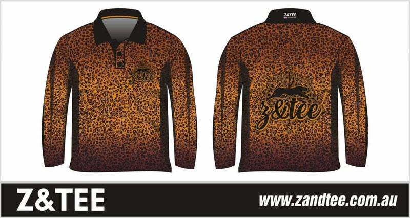 Wild Side Leopard Long Sleeve Sun Shirt Z and TEE HER ALL In Stock ladies LJM market sts matching dress quick dry spo-default spo-disabled STS sun sun shirt sun shirts sunsafe uv Women WOMEN'S DESIGNS Women's Fishing Women's Fishing Shirt womens