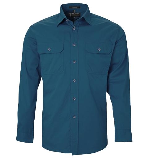 Z&Tee Open Front Pilbara Shirt - Mens Z and TEE boxingday Button front BUTTON UP DAD HIM ALL in stock men MEN'S DESIGNS mens MEN’S DESIGNS spo-default spo-disabled